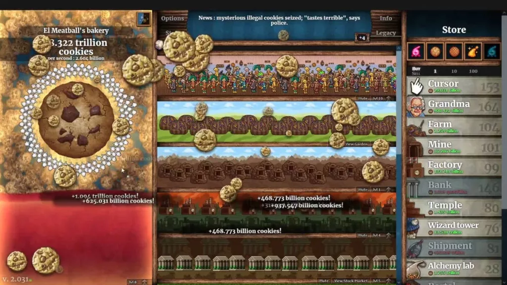 Golden Cookies All Over The Screen, been going on for hours, is this  supposed to happen? : r/CookieClicker